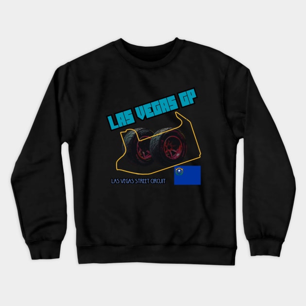 Las Vegas Grand Prix, Formula 1 Crewneck Sweatshirt by Pattyld